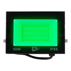 Refletor Led Verde 10w, 20w, 30w, 50w, 100w, Bivolt ip66 Prova Dágua