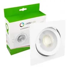 Spot Embutir Quadrado 10w Branco Bivolt 11cm Embu Led