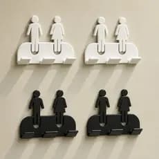 Suporte Parede Gillette Prestobarba Lâmina de Barbear Masculino Feminino Organizador Banheiro Autocolante