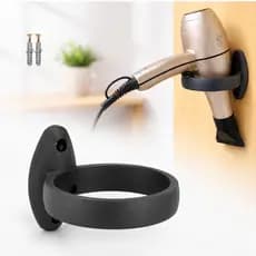 Suporte de Parede para Secador de Cabelo Organizador Banheiro Salão Porta Secador Fixação Parafuso