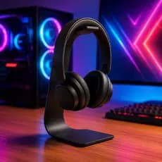 Suporte de Mesa para Fone de Ouvido Headset Headphone Gamer Setup Base Minimalista Elegante