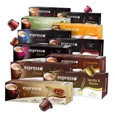 Kit 100 Cápsulas para Nespresso Espresso Blend - Cápsulas de Café em Vários Sabores