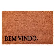 Capacho Antiderrapante Fibra de Coco Bem Vindo Yangzi 40x60