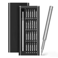 Kit Chave de Precisão Magnética 24 em 1 Com 24 Bits Estojo Profissional Para Celular Notebook Eletrônicos Reparo