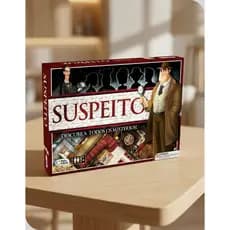 Jogo de Tabuleiro Suspeito Detetive Mistérios Investigação Lógica Estratégia Mistérios Pais & Filhos