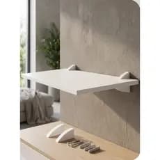 Prateleira Branca 40x20cm Suporte de Parede Organização Decoração MDP Quarto Sala Resistente (20kg)