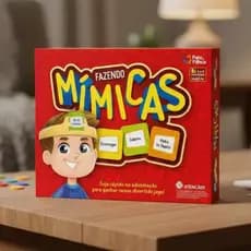 Jogo Fazendo Mímicas Brincadeira Adivinhação Cartas Família e Amigos Educativo Raciocínio Divertido