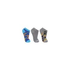 Meia Kids Masculina Cano Curto Desenhada Kit 3 Pares