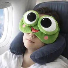 Tapa Olho Máscara De Dormir Frog Venda Blackout Para Descanso De Viagens E Escritório Ajuste Universal ​