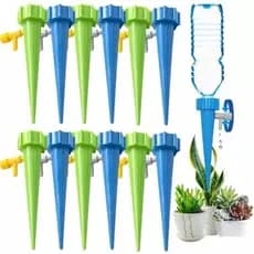 Kit com 12 \ 24 \ 50 Unidades De Gotejador Irrigador Acoplável Em Garrafa Pet Jardim Dosador Vaso Garrafa