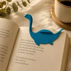 Marca páginas Marcador criativo do monstro do Lago Ness Pasta de página de leitura de pequeno dinossauro colorido