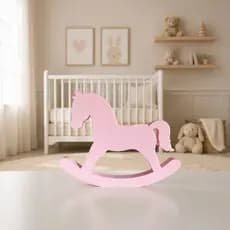 Cavalinho de Balanço Infantil Decorativo | Enfeite para Quarto de Bebê