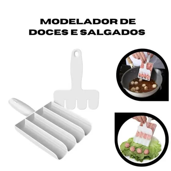 Pá Forma Modelador Cortador de Bolinhos Doces Salgados Almondega Nhoque