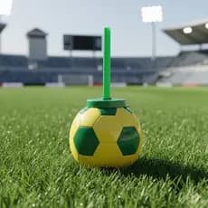 Kit 10 Copos Copa do Mundo Canudo Bola Futebol Time Festa Aniversario Lembrancinha Brasil Hexa