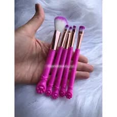 YANKA BEAUTY - kit com 5 pinceis macio com a ponta de pata de gatinho - pincel infantil e adulto ENVIO IMEDIATO