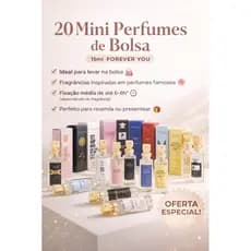 Kit 20 Perfumes de Bolso 15ml forever you- Várias Fragrâncias ENVIO IMEDIATO