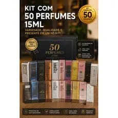 kit com 50 perfumes de 15ml ORIGINAL ENVIO IMEDIATO