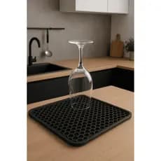 Escorredor de copos escorredor de Louça Premium 3D  Taças porta copos Secador Geométrico Moderno para Cozinha