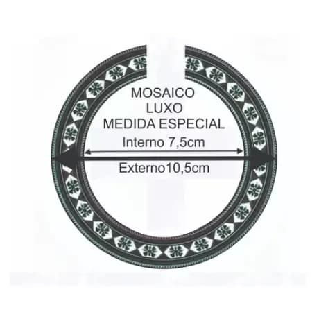 Mosaico Roseta Luxo Adesivo Cavaco Ukulele Bandolin