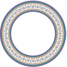 Mosaico/Roseta ADESIVO AQUA para violão e viola caipira