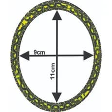 Mosaico Roseta adesivo Oval Violão.