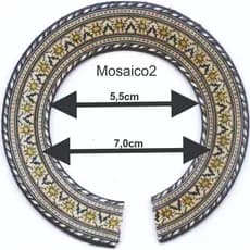Mosaico Roseta Adesivo Cavaco Bandolin Ukulele