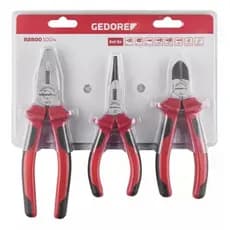 Conjunto de alicates com 3 peças Gedore Red Alicate Universal, Alicate de bico E Alicate De Corte