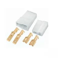 Kit Conector Ete7502 2 Vias Macho/Fêmea 6,3mm Para Fio Até 2,5MM - 7502