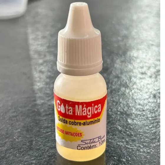 Gota Mágica Para Soldar Alumínio/Cobre/Latão - 10ml Solda Bem