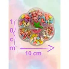 Kit Completo de Miçangas Coloridas Flor – Maleta Estojo para Fazer Pulseiras, Colares e Anéis