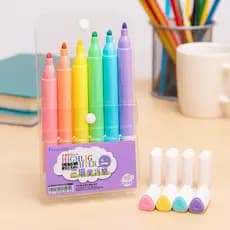 Marca texto cores tons pasteis kit com 6