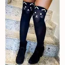 MEIA 7/8 De gatinho para festas e fantasias