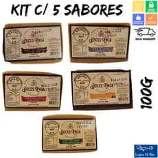 Doce de Leite Barra Ensa 100g Kit com 5 Sabores Variados Sem Glúten Ensa Sul de Minas