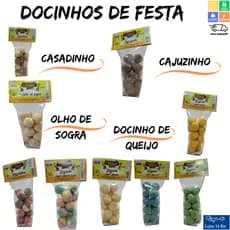Beijinho Cajuzinho Casadinho Olho de Sogra Docinho de Queijo Sabores Variados c/ 100g Sem Glúten
