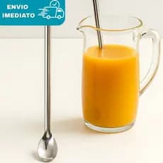 Colher Para Suco Bailarina 30,5cm Inox Longa Mexedor Drinks Café Coquetel