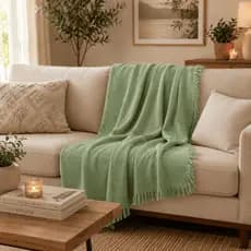 Manta Para Sofá  Retrátil 2,10 X 1,20 Cama Poltrona Decorativa 100% Algodão.