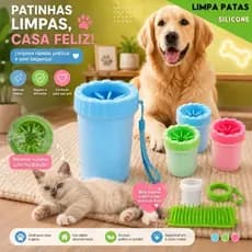 Limpa patas para cães cachorros gatos em silicone copo limpador banho lava patas