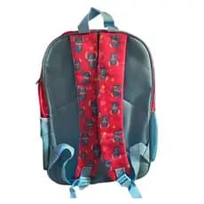 Mochila Infantil Colorida Design Exclusivo Blue Friend Alcas Acolchoadas Escolar Passeios