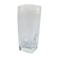 Conjunto Copos Quadrados Vidro Transparente Capacidade 290ml 6 Unidades Uso Diário