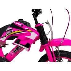 Bicicleta Infantil Cross Aro 16 Rosa Bike Kids Segurança Diversão