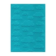 Placa de Textura Relevo Emboss 10,6cm x 15cm Nuvem