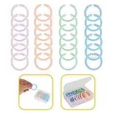 Kit Argola Articulada Colorida Artesanato 22mm 25 Unidades
