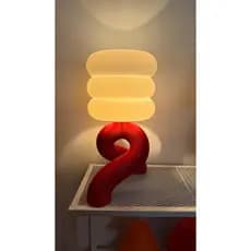 Luminária de Mesa Design Moderno Escandinavo Decorativa LED Quarto Sala Escritório