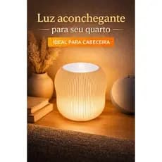 Luminária Anna Decorativa Abajur Moderno Soquete E27 Luz Aconchegante