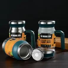 Caneca Camp Mug 620ml Alça e Tampa Conserve sua Bebida Gelada Longa Duração
