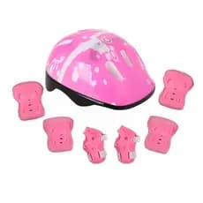 Capacete Joelheira Cotoveleira Luvas - Bicicleta Patinete Skate Patins