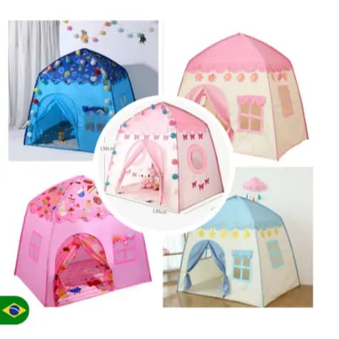 Barraca infantil menina grande princesa barraca criança menor preço promoção