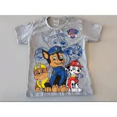 Camiseta Infantil Patrulha Canina Manga Curta 100% Algodão
