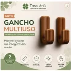 Gancho de Parede Moderno Minimalista | Cabideiro Decorativo Multiuso para Bolsa, Toalha e Casaco