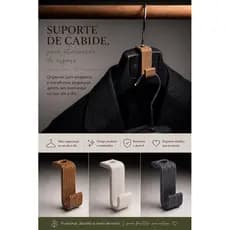 Gancho Organizador para Cabide Multiuso | Economiza Espaço no Guarda-Roupa | Suporte Vertical Premium